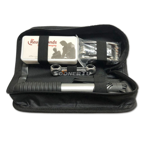 New Bike Repair Tool Kit - Mountain Bike Tire Repair, Inflator, Wrench Set
