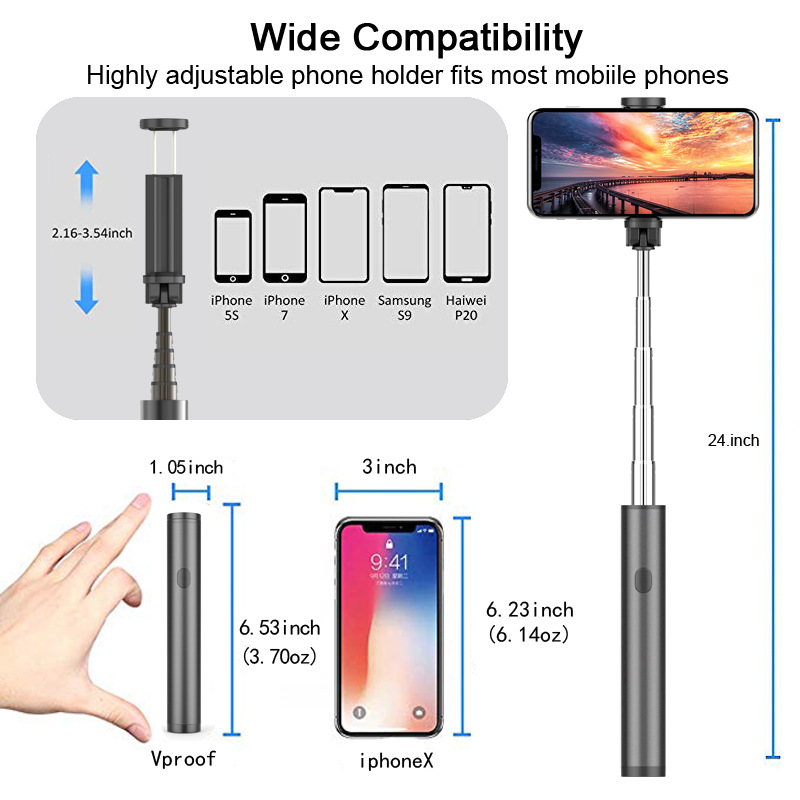 Stick selfie en Alliage d aluminium - Ref 3386524 Image 16