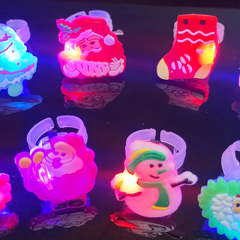 帮手描述图:闪光软胶戒指 发光戒指 发光手指灯 闪光手指灯圣