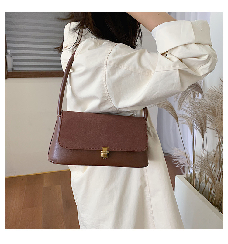 Großhandel grenzüberschreitende 2024 neue Nischendesign-Tasche Retro-Achseltasche Ins Damen-Umhängetasche Handtasche Damentasche_voghion.com