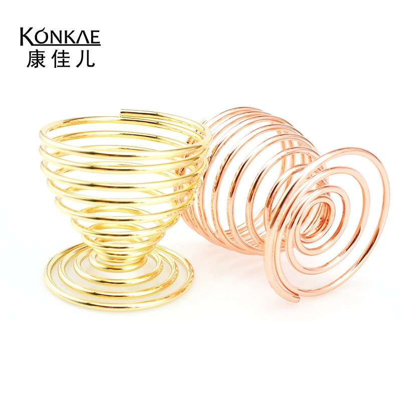 Подставка для косметического спонжа KONKAE, металлический держатель, розовое золото и золото