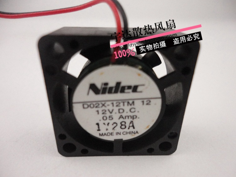 正品NIDEC 2.5cm 微型散热风扇12V 0.05A D02X-12TM 12  2510