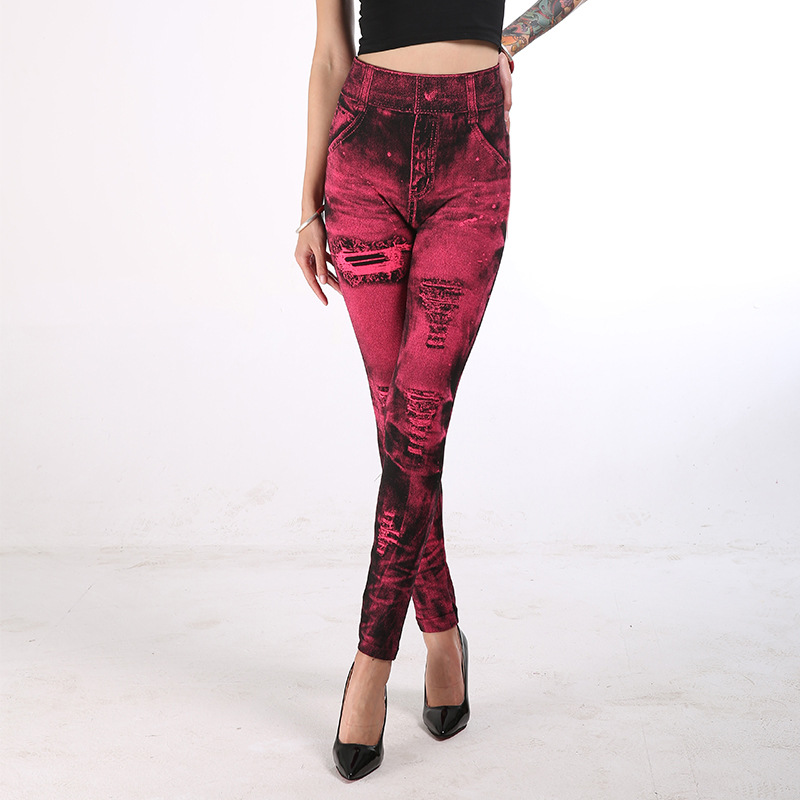 hot multi-color hip-lifting nine-point pants NSQY63656