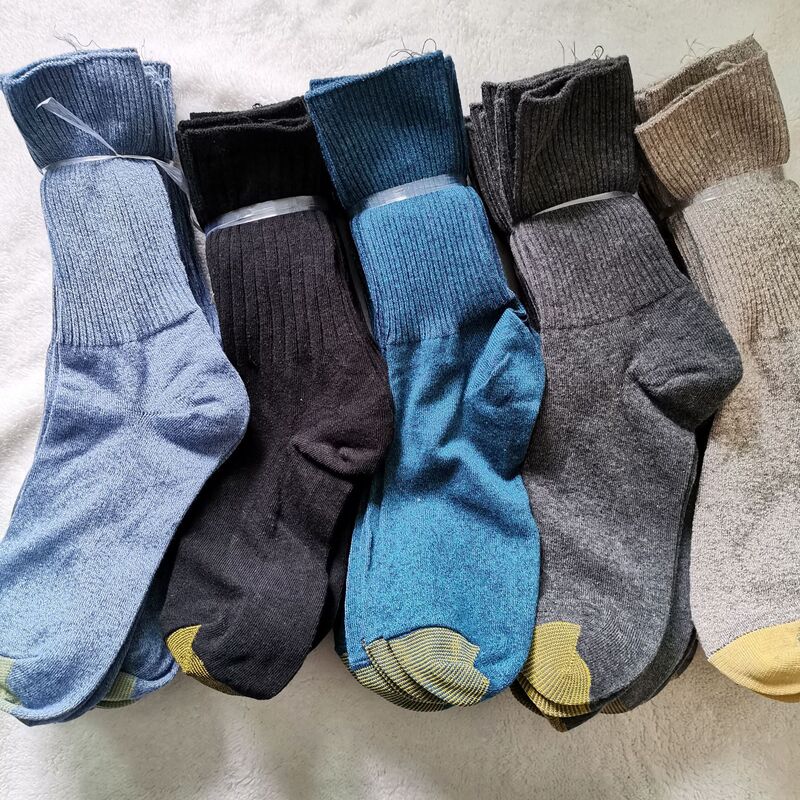 New Gold Toe Cotton Men's and Women's Socks Casual Solid Color Cotton Socks Spring and Autumn 89 Pack Middle Socks for Men and Women