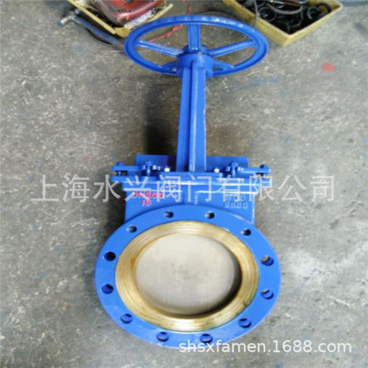 PZ73X手动刀闸阀 手动浆液阀 双法兰手动刀型闸阀