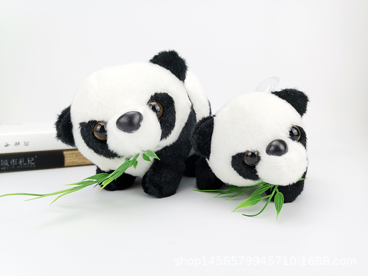 熊猫竹子爬行公仔