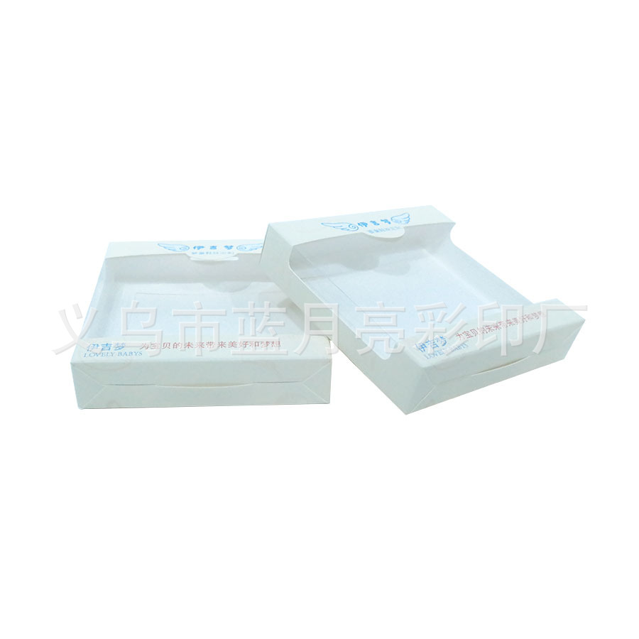 Manufactor goods in stock Baby Shoes and socks customized Packaging box White card Carton WINDOW transparent pvc Box Underwear box Socks box