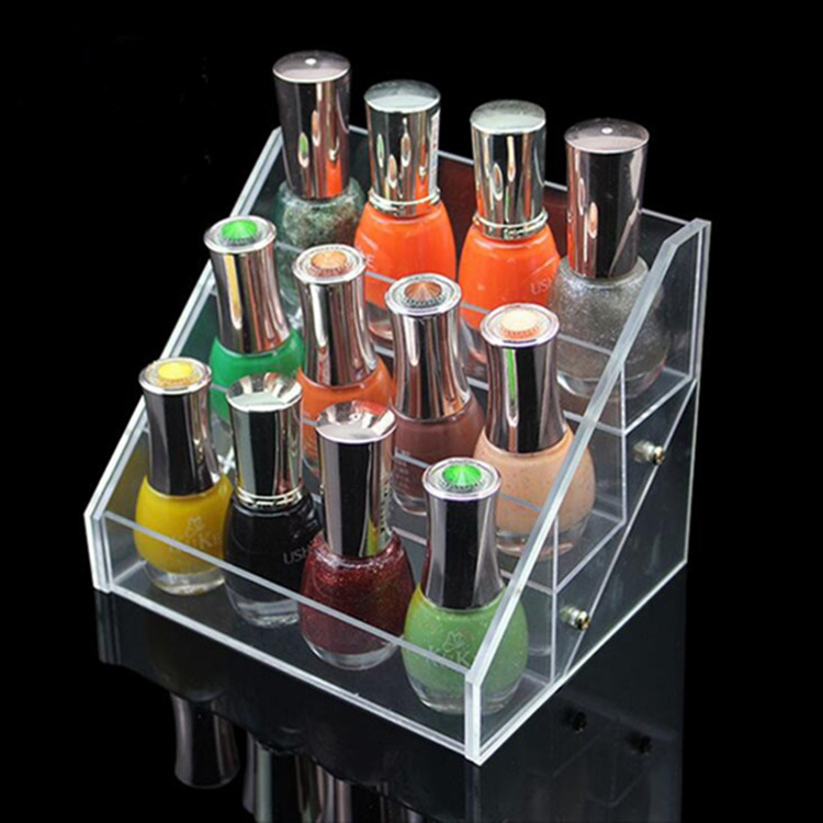 亚克力透明指甲油展示架 美甲店指甲油桌面收纳展示架