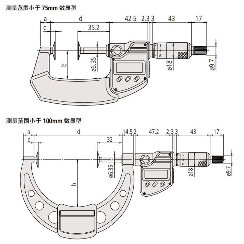 日本千分尺123系列三丰MITUTOYO千分尺123-102现货促销