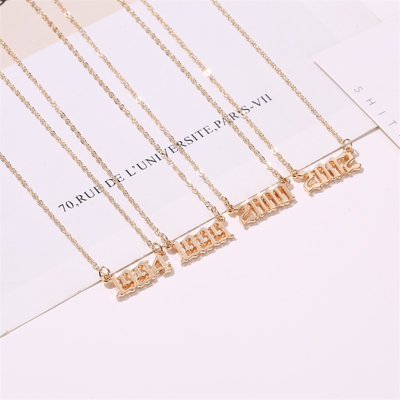 Fashion  Simple  New Pendant Years  Clavicle Chain Nihaojewelry display picture 4