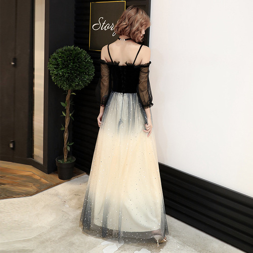 Evening Dresses cocktail party banquet dress vestido de banquete de cóctel Black evening dress dress dress for the queen party