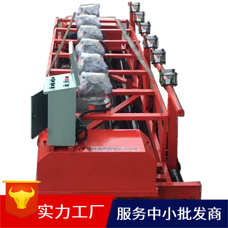 混凝土排阵摊铺机 带振动棒滚轴一体的摊铺机 排式振捣摊铺机厂家