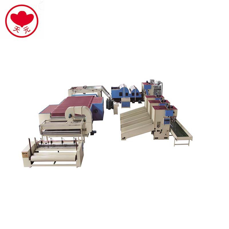 厂家加工预制天元牌WJM-2无胶棉生产线