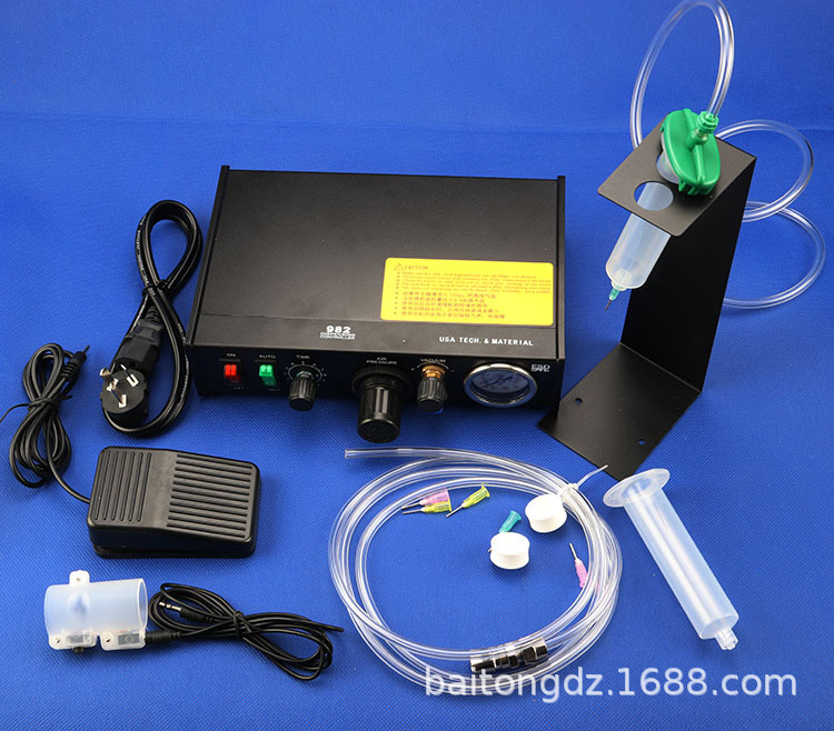 982点胶机 半自动点胶机 滴胶机 有手动脚踏模式 工业点胶出胶机