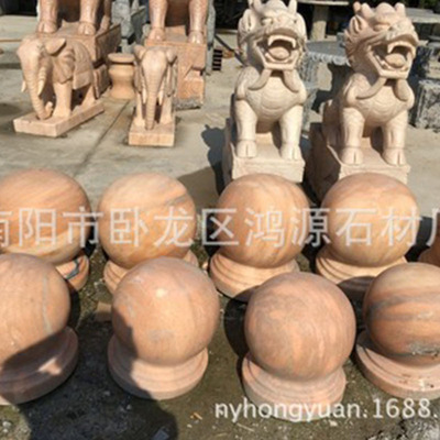 厂家直销花岗岩广场道路 广场，街道路口路障球|ru