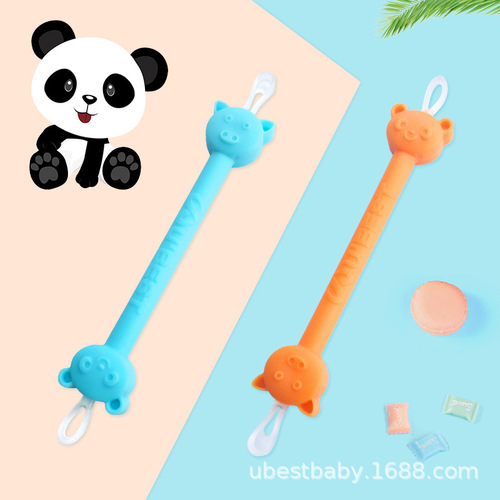 Live Streaming Product: UK U'BEST Baby Ear Pick Nose Booger Dual-Head Silicone Soft Cleaning Stick Portable Cleansing