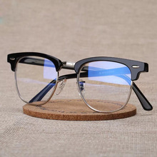 3016平光鏡男女款防藍光電腦護目鏡配成品近視眼睛架韓版平光眼鏡