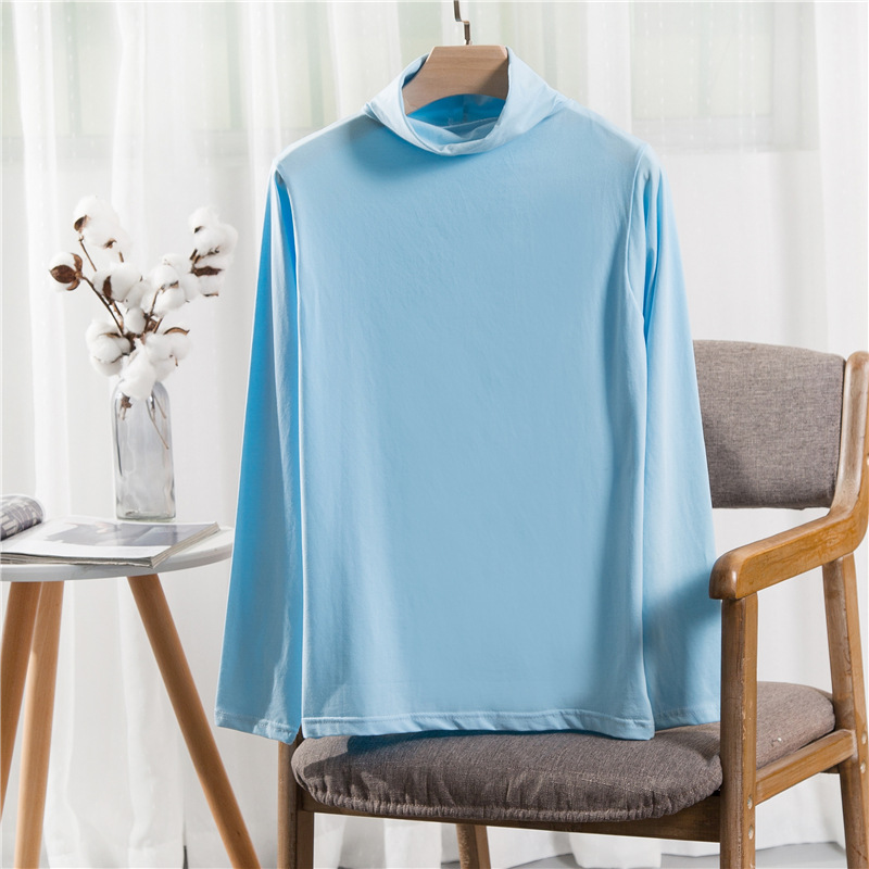 秋衣保暖衣男内衣保暖内衣男士中领上衣打底秋冬季纯色95%棉弹力|ms