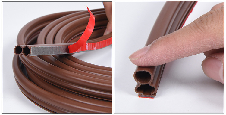 Anti-theft door sealing strip I-shaped door frame door seam strip edge sealing strip self-adhesive sound insulation leak-proof wind thermal adhesive strip