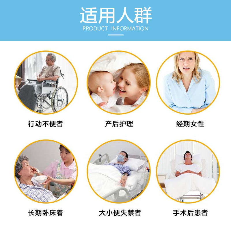 3-pack Adult Medical Disposable Pants, Medical Care Pad, Elderly Urinary Incontinence Pad, Large Size L, Thickened Urinary Pad and Diaper