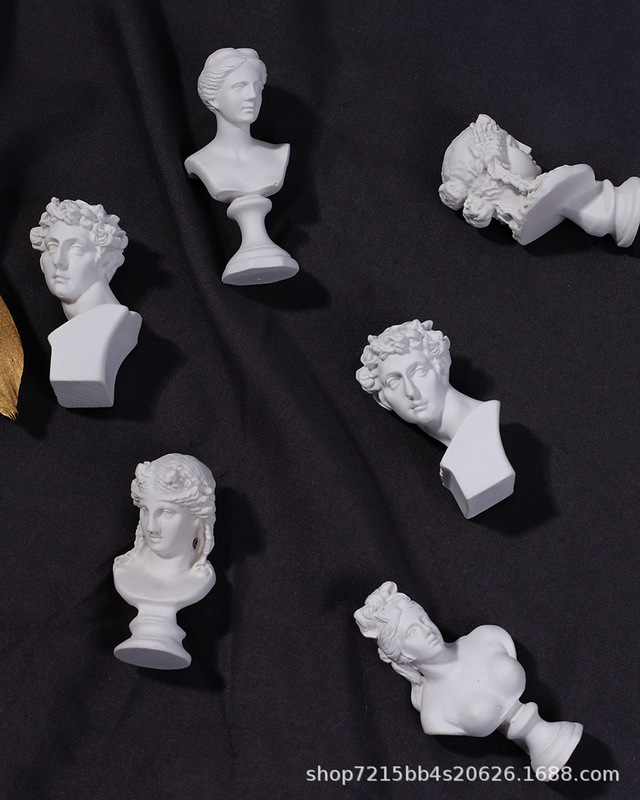 ins Nordic Photography Props Mini Plaster Statue Ornaments Resin Portraits Xiaowei Photography Props