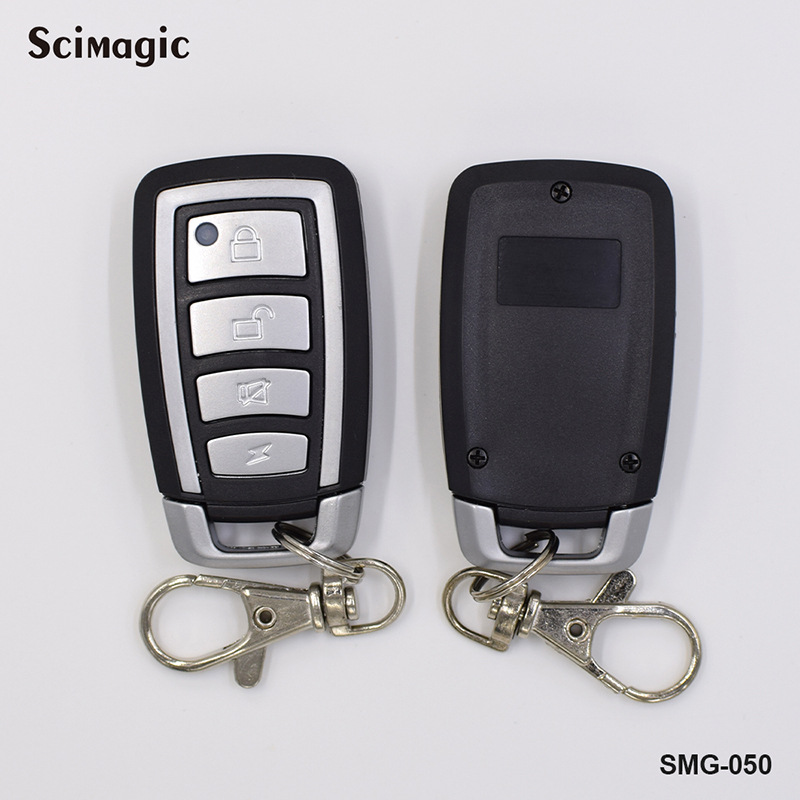433.92金属四键车库门万能遥控器 外贸433拷贝无线对拷型遥控钥匙