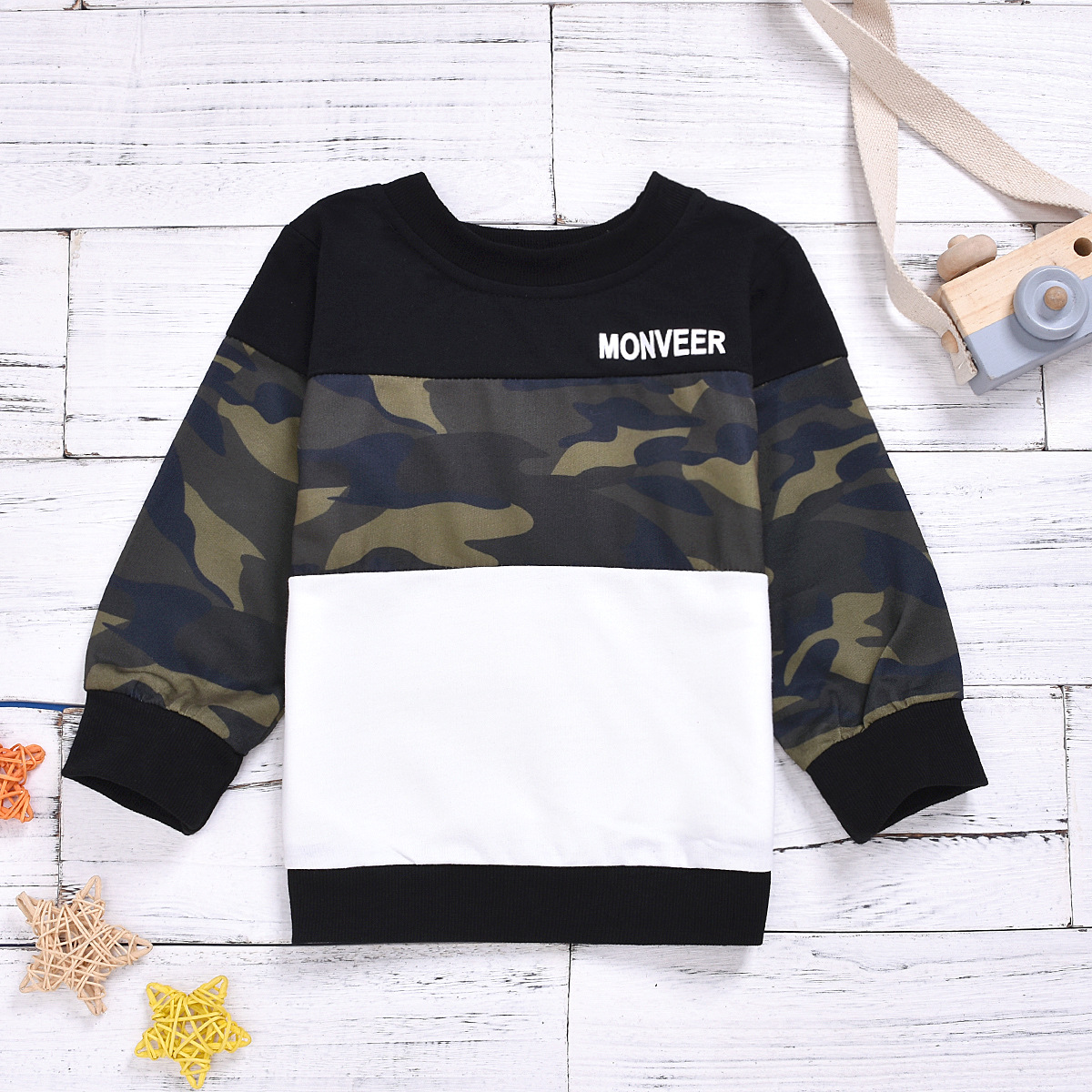 2019 autumn new boys' cotton camouflage...