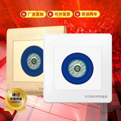 声控开关 楼道厂家批发感应延时节能两线led灯面板86型声光控开关