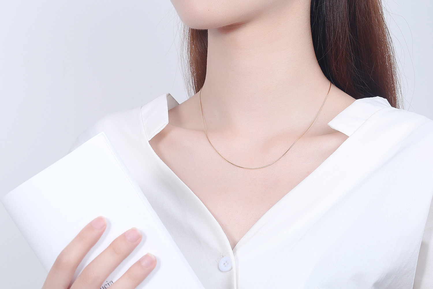 6g Weight Necklace Classification snake chain Chain Type 1 Piece Quantity Daily Occasion 925 Sterling Silver Material Solid Color Pattern Women'S Gender Plating Design Simple Style Style 925 Sterling Silver Snake Chain Plating Solid Color Necklace 2