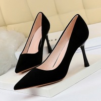 3319-1 Euro-American fashion simple super high heel suede, shallow mouth, pointed sexy nightclub slim high heel shoes