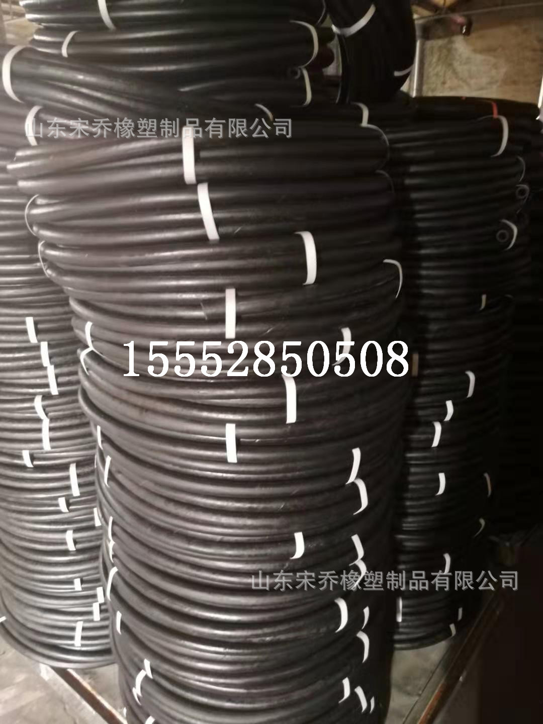 风镐专用高压夹布橡胶管夹布胶管 黑色光面夹布耐压胶管