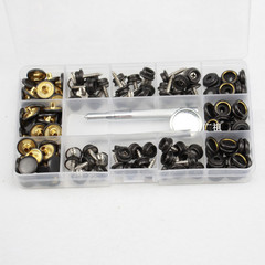 不鏽鋼螺絲大白扣15MM和10MM盒裝遊艇篷布螺絲釘固定扣安裝工具