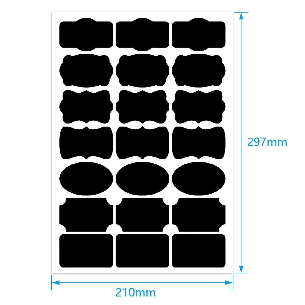 Creative Self-adhesive Label Special-shaped Black Pvc Irregular Stickers display picture 1