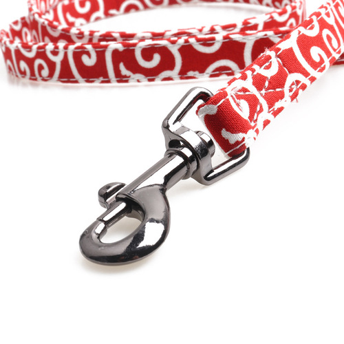 Japanese butterfly clip dog collar with Chinese knot, pet collar with half-metal clips, suitable for medium to large dogs, can be engraved