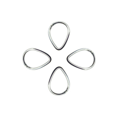 新款上市不锈钢水滴形闭口无缝鼻环异形线圈耳环自开合乳环饰品