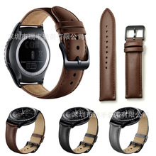适用于SAMSUNG gearS2三星表带的真皮 头层牛皮手表带 表带
