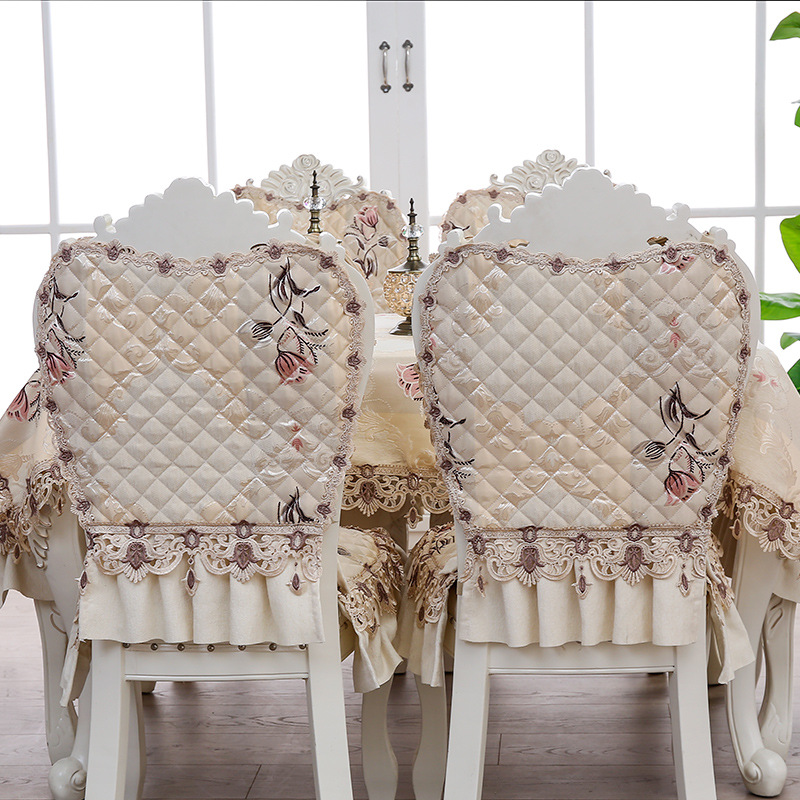 欧式郁金香黄椅垫 (6)