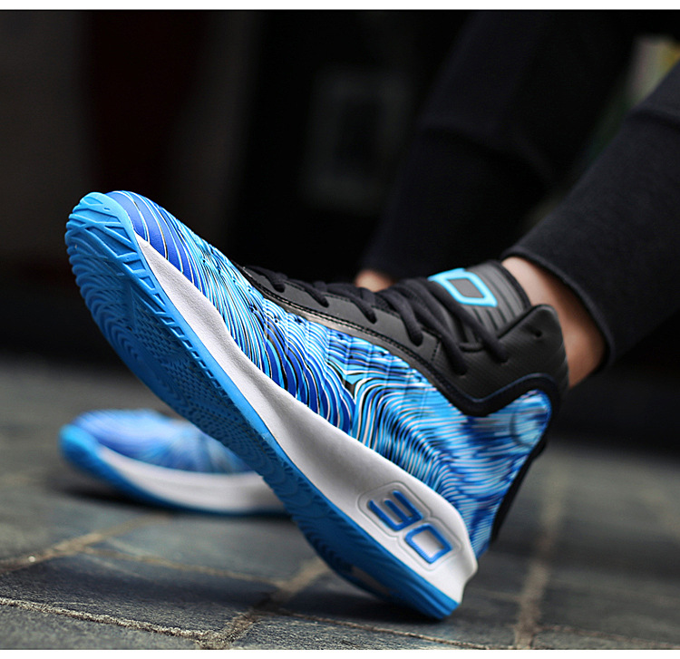 Buty do koszykówki, wysokie buty bojowe męskie, oddychające młodzieżowe buty sportowe na wiosnę i jesień_voghion.com