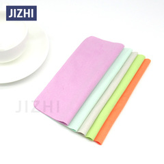 加密加厚麂皮絨眼鏡布高檔擦鏡布青綠淺紫橙灰米共5色廠家可印字