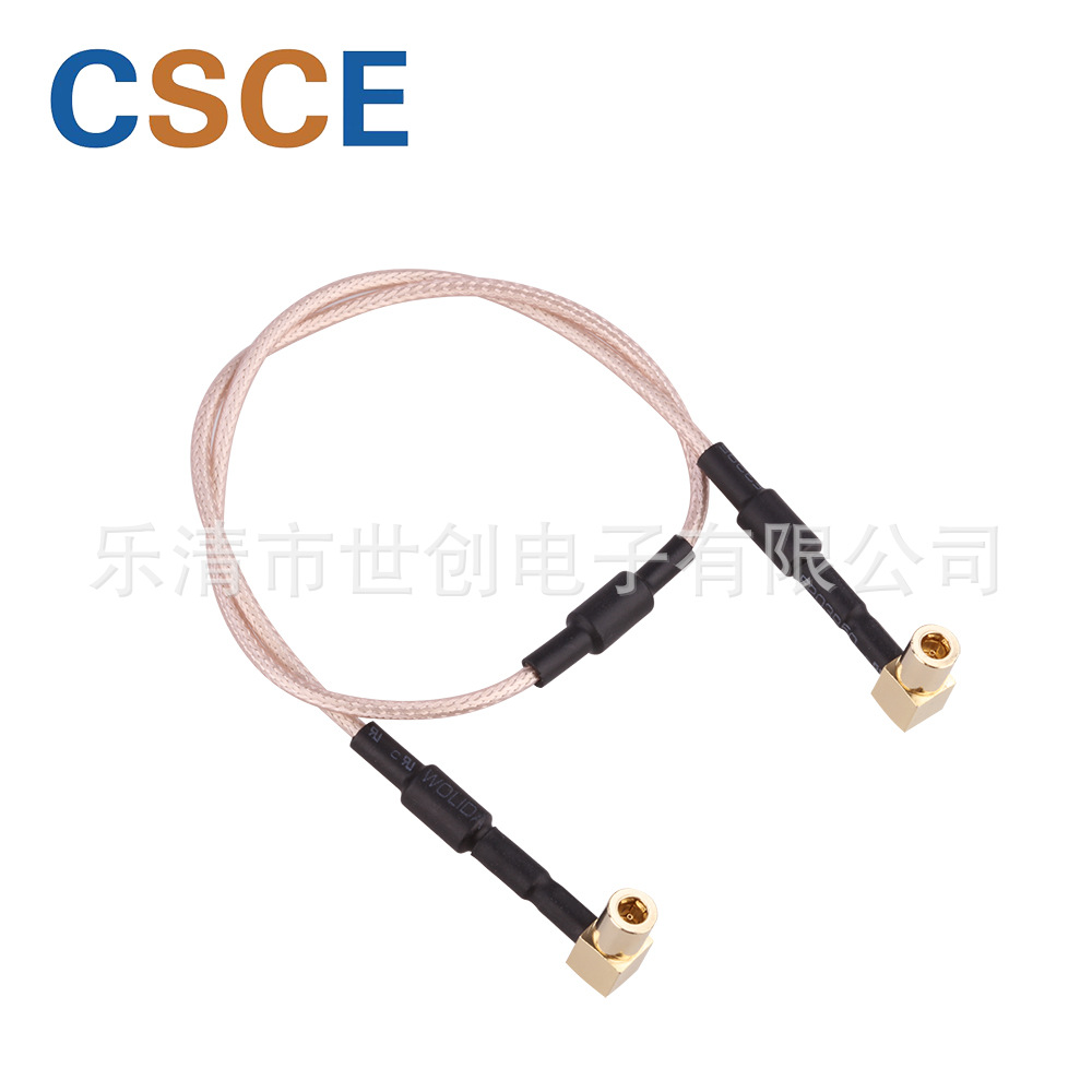 厂家供应定制颜色75Ohm阻抗天线适配器电缆RG179同轴棕色电缆