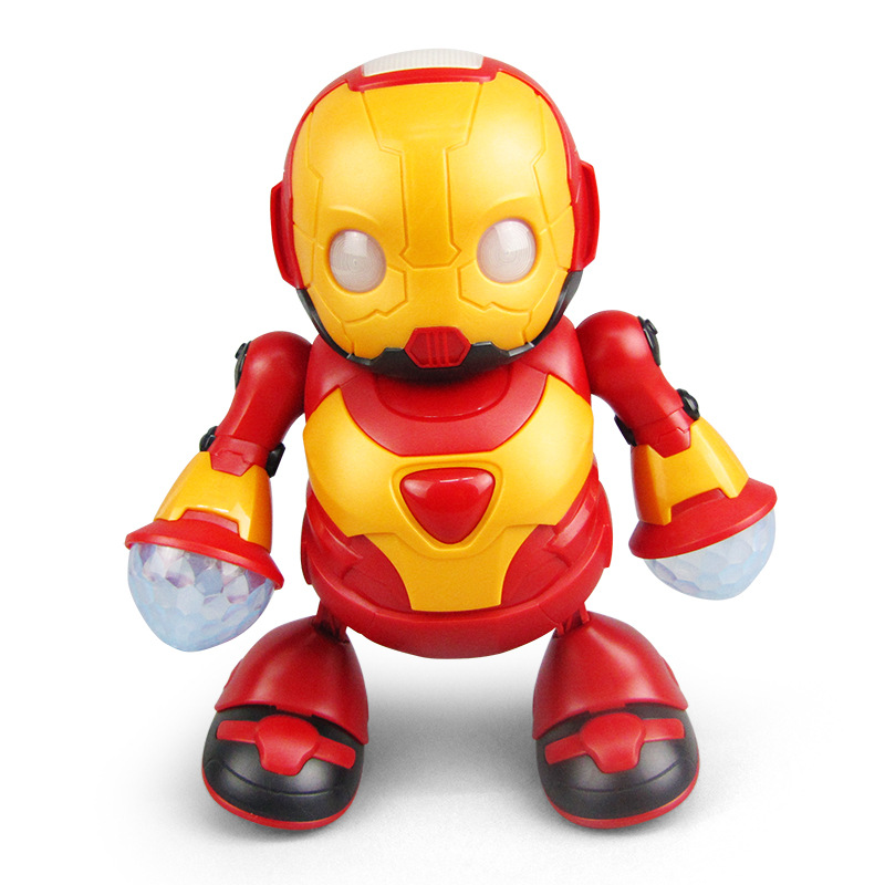 Tiktok mismo estilo baile robot cantando modelo de baile eléctrico luz música juguete puesto Venta caliente al por mayor