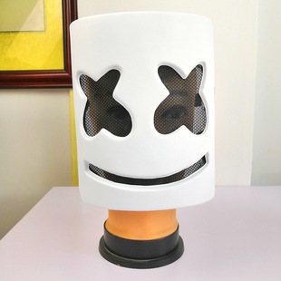 Hundred Electric Syllables Marshmallow DJ Mask Headgear marshmello Headgear Cos Wine Makeup Costume Props Note
