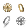 Ring, spherical transformer, fashionable accessory, European style, wholesale