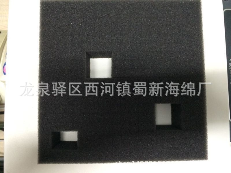 厂家直销黑色白色高密度40密度50密度成型异形快递防震包装海绵