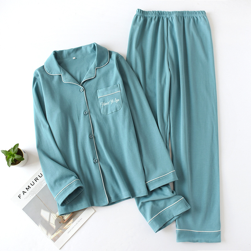 Home Unisex Casual Simple Style Solid Color Cotton Pants Sets Pajama Sets display picture 7