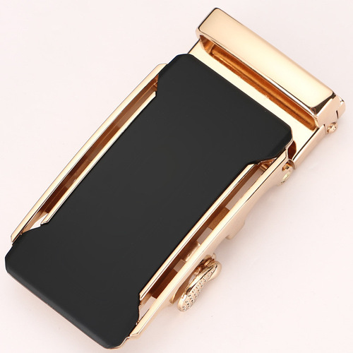 Guanpin Hardware 3.5 men's belt buckle automatic buckle belt Korean style trendy casual middle-aged youth business belt