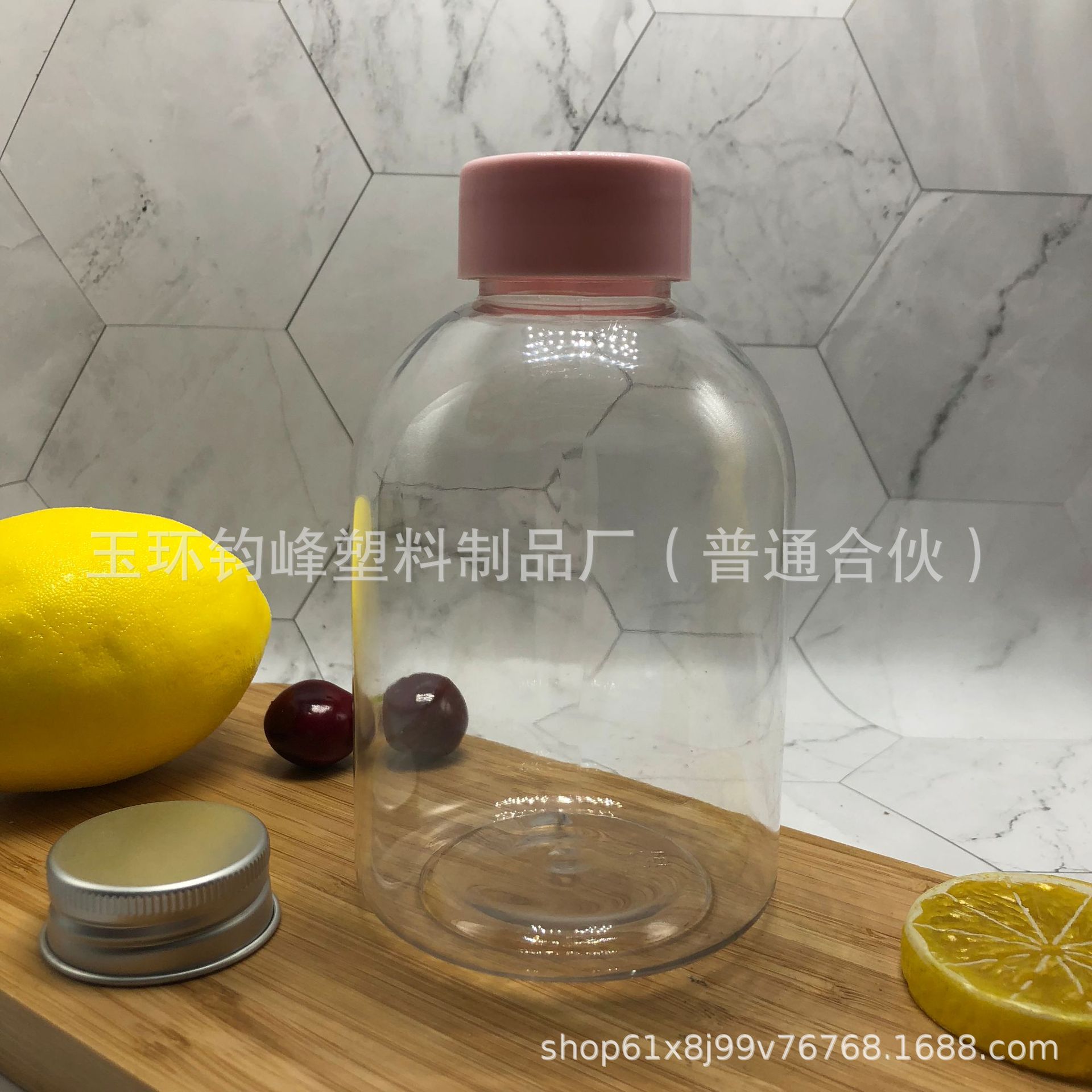 500ml透明矮胖果汁饮料网红胖胖奶茶杯 萌萌大肚冷泡茶塑料瓶pet
