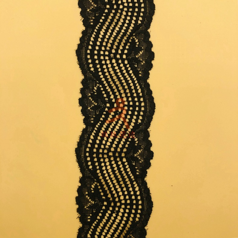 欧美热卖 压纱弹力波浪蕾丝花边 内衣服饰配饰diy花边辅料 有现货