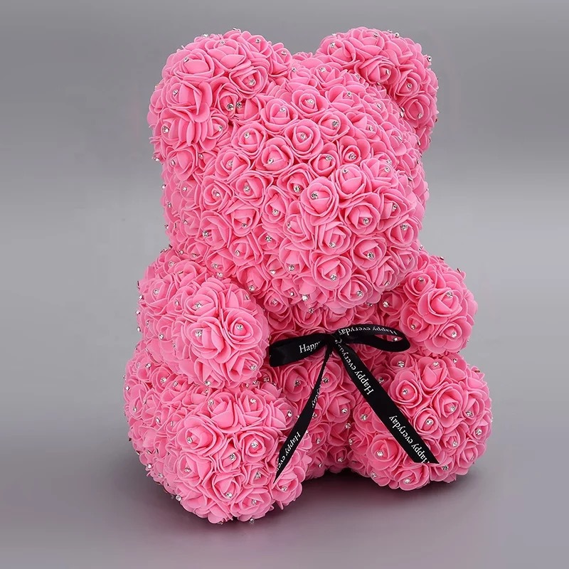 Diamond PE Foam Flower Hug Bear