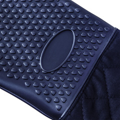 Nine-thumbs silicone oven mitts with extra padding, microwave and oven gloves for home baking tools